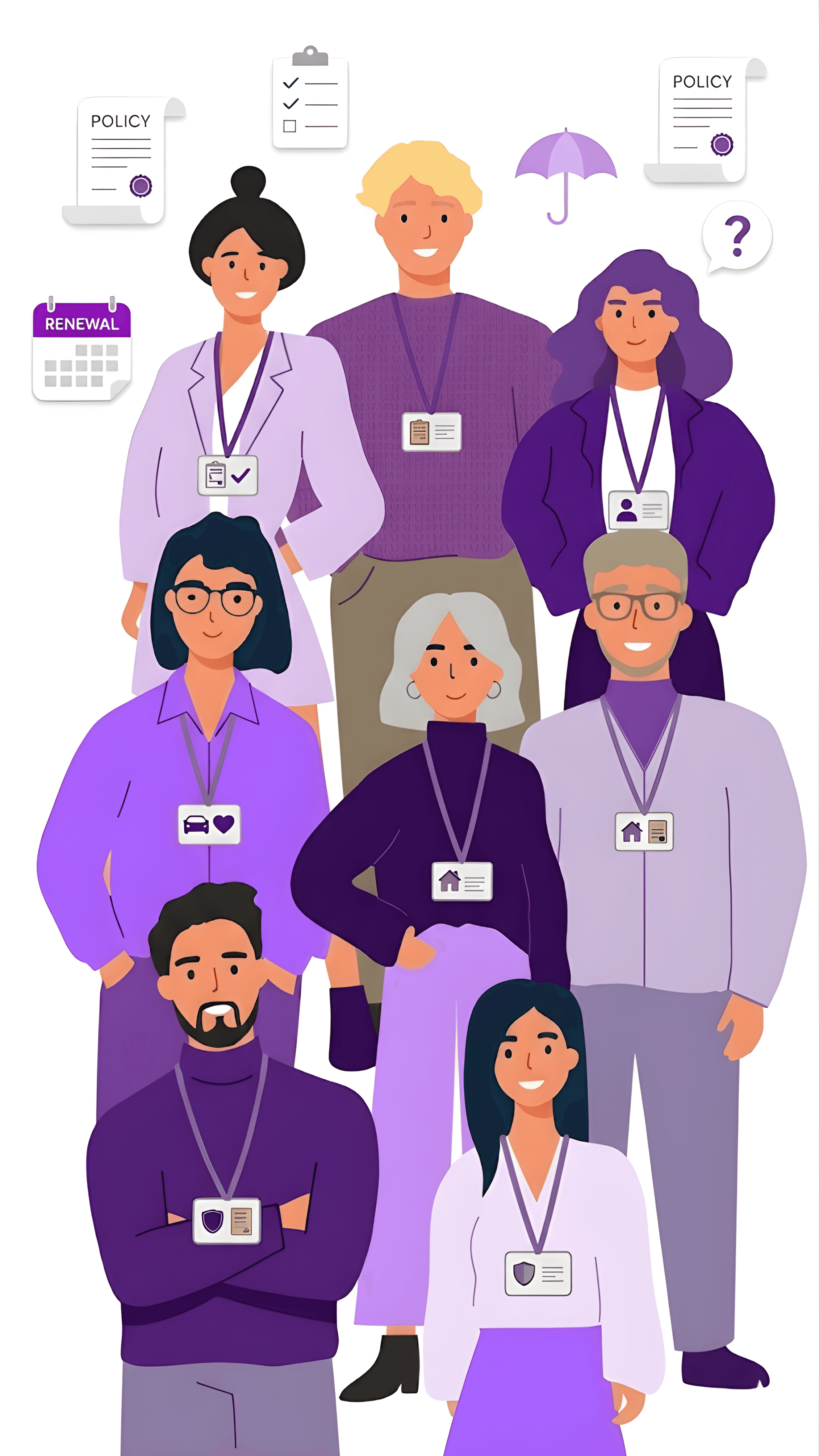 Insurance Agents Illustration